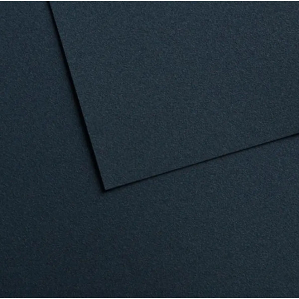 Бумага для пастели №609 Полуночный синий Midnight blue Mi-Teintes Velvet Canson, 430 г/м2, 50x65 см, 1 лист