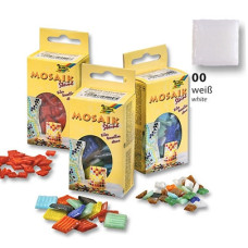 Мозаїка Folia Mosaic-glass tiles 200 г/м2, 10x10 мм (300 шт) №00 White (Білий)