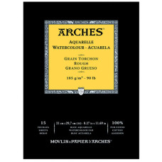 Альбом для акварели Arches Rough Natural White 185 г, 21x29,7 см, 15 листов