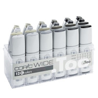 Маркери Copic WIDE Set C 12 шт + 12 чорнило арт 3007503