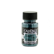 Акрилова фарба металік для скла та кераміки Cadence Dora Glass Metallic Porcelain Paint, 50 мл №3140 Петроліум