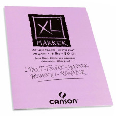 Блок паперу для маркерів Canson XL Marker 70 г/м2, A3 100 аркушів