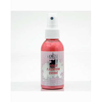 Фарба по тканині спрей, перламутрова Cadence Your Fashion Spray 100 мл, Скарлет