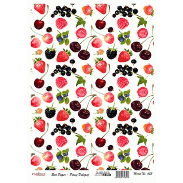 Декупажная карта на рисовой бумаге Rice Paper Decoupage Cadence, №3, №623