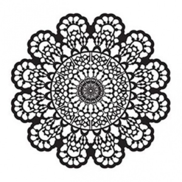 Трансфер белый Cadenсe Water Application Lace Transfer White 17х25 см