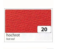 Картон Folia Tinted Mounting Board rough surface 220 г/м2, 50x70 см №20 Hot red Темно-красный
