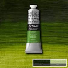 Краска масляная водорастворимая Winsor Artisan Water Mixable 37 мл, № 503, Permanent Sap Green Насыщенный Зеленый