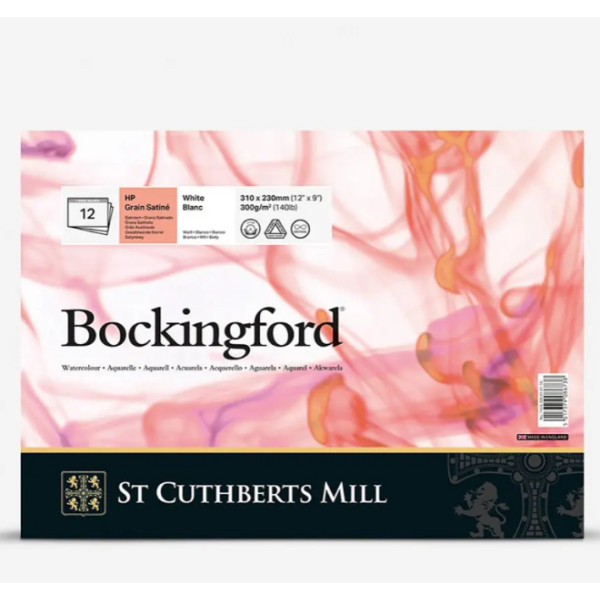 Альбом для акварели Bockingford, HP, White, 300 г, 31х23 см, 12 листов