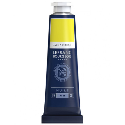 Краска масляная Lefranc Fine 40 мл, № 169, Lemon Yellow Лимонно-Желтый