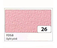 Картон Folia Tinted Mounting Board rough surface 220 г/м2, 50x70 см, №26 Light pink Светло-розовый