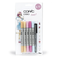 Набор маркеров Copic Ciao Manga 7, набор 5+1 лайнер