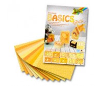 Набір паперу для скрапбукінгу Folia Design Papers Basics, 24х34 см, 30 аркушів, жовтий