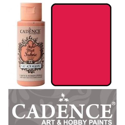 Краска по ткани Cadence Style Matt Fabric Paint, 59 мл, Фуксия