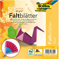 Папір для орігамі Folia Folding Papers Basics intensive Крапки 80 гр, 15x15 см,