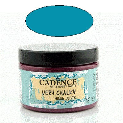 Меловая акриловая краска Cadence Very Chalky Home Decor, 150 мл, Турецкий синий