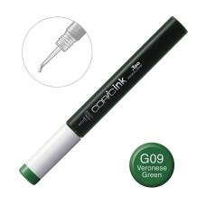 Чернила для заправки маркеров Copic Ink G-09 Veronese green Веронский зеленый, 12 мл
