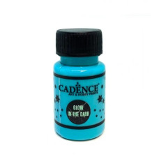 Светящаяся акриловая краска Cadence Glow In The Dark Голубая, 50 мл