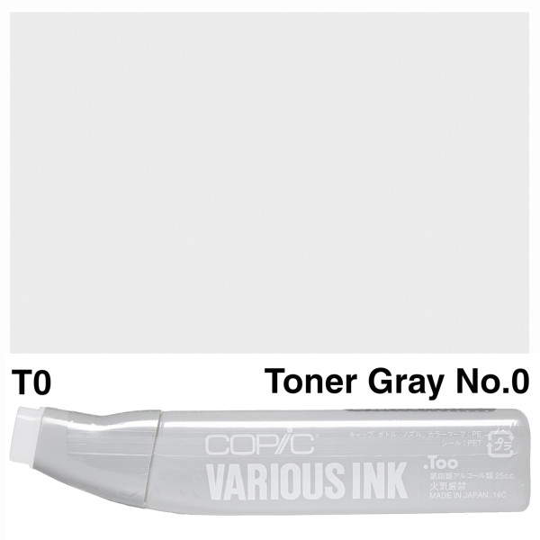 Чернила для заправки маркеров Copic Various Ink T-0 Toner gray Серый