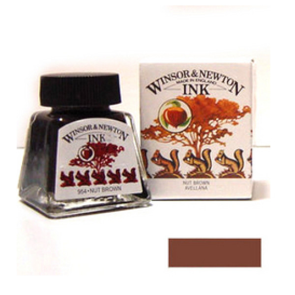 Туш художня Winsor Newton Drawing Inks 14 мл №441 Горіховий