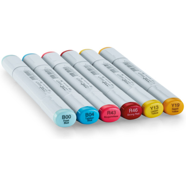 Набір спиртових маркерів Copic Sketch Set Perfect Primiries 6 шт