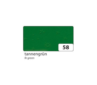 Картон с тиснением Звездочки Folia Textured Card Star Design, 220 г/м2, 50х70 см - Темно-зеленый