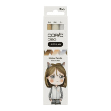 Набір маркерів Copic Ciao Set "Layer Mix" (3 шт), Mellow Palette (E43+R00+C-1)