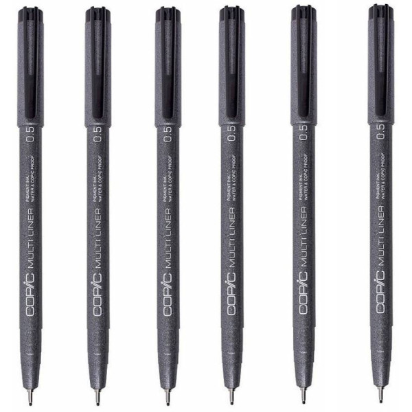Мультилайнер Copic Multiliner 0,5 мм (не заправляється)