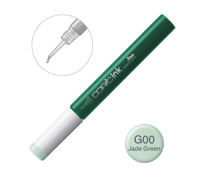 Чернила для заправки маркеров Copic Ink G-00 Jade green Нефритовый зеленый, 12 мл