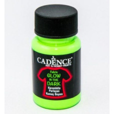 Світлонакопичувальна акрилова фарба для тканини Fabric Glow In The Dark Cadence, 50 мл, Зелений