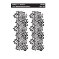 Кружевной трансфер белый Water Application Lace Transfer Cadence White, 17х25 см, DT-030W