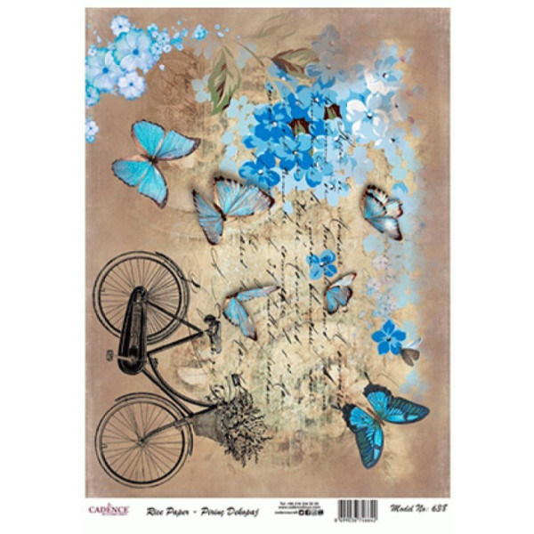 Декупажная карта на рисовой бумаге Rice Paper Decoupage Cadence, №438