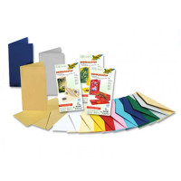 Открытка Folia Cards rectangular-single fold 220 гр, 10,5x21 см, № 20 Hot red Темно-красный арт 160520