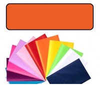 Папір обгортковий тишею однотонний Folia Tissue Paper 20 г/м2, 50x70 см, 13 аркушів, №40 Orange Помаранчевий