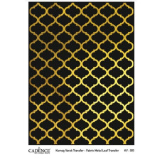 Трансфер универсальный Metal Leaf Background Fabric Transfer Cadence 29,742 G-003, Золото