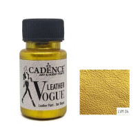 Краска для кожаных изделий Cadence Vogue Leather Paint, 50 мл, Золотой