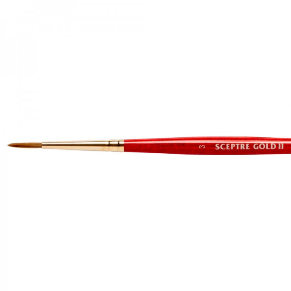 Пензлик круглий, міксований ворс Winsor Newton 101 Sceptre Gold II Round, № 3