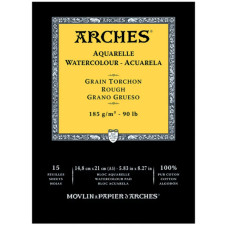 Альбом для акварели Arches Rough Natural White 185 г, 14,8x21 см, 15 листов