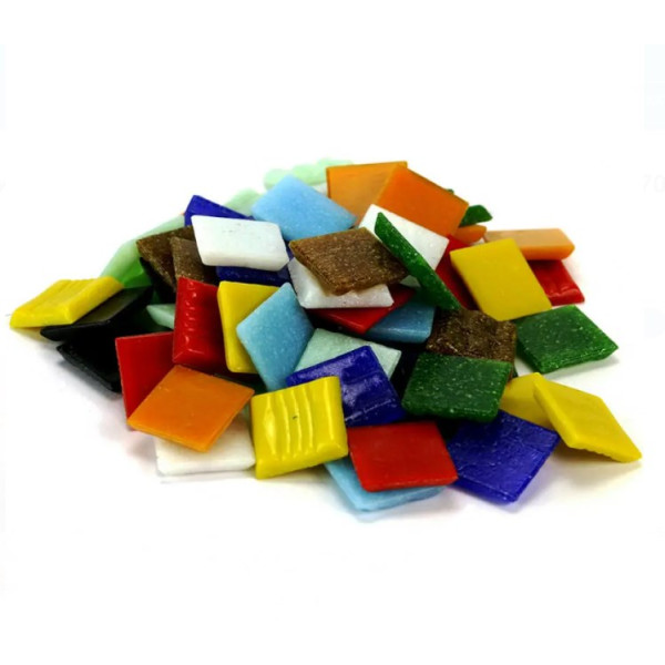 Мозаїка Folia Mosaic-glass tiles 200 гр, 20x20 мм (Асорті, 70 шт) арт. 5409