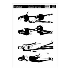 Трансферы для ткани Black White Fabric Transfer Cadence, 25х35 см, KTS 004