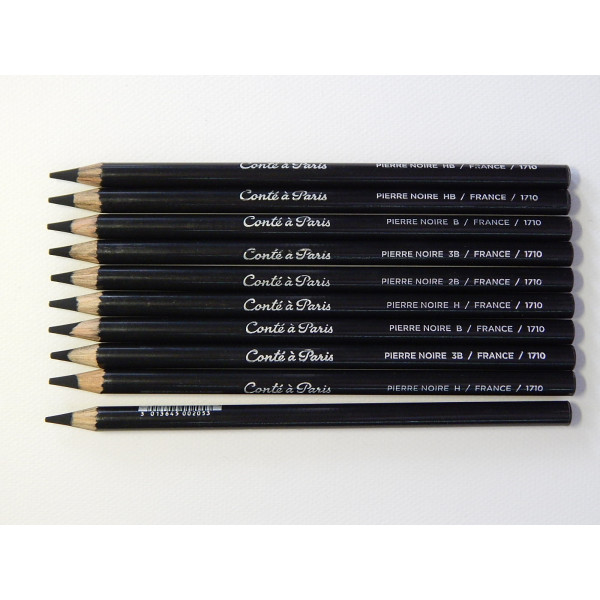 Карандаш угольный Conte Black lead pencil Pierre noire 2B