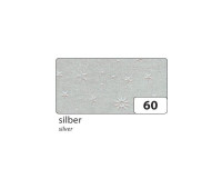 Картон с тиснением Звездочки Folia Textured Card Star Design, 220 г/м2, 50х70 см - №60 Серебро