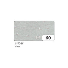 Картон із тисненням Зірочки Folia Textured Card Star Design, 220 г/м2, 50х70 см - №60 Срібло