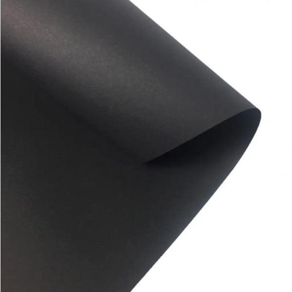 Бумага Folia Tinted Paper 130 г/м2, 50x70 см, №90 Black Черный