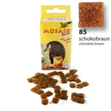 Мозаїка Folia Mosaic-glass tiles 200 г/м2, 10x10 мм (300 шт) №85 Chocolate brown (Шоколадно Коричневий)