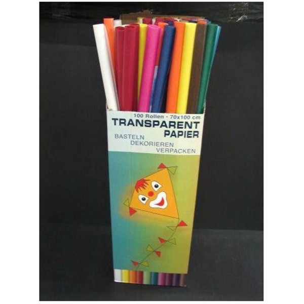 Калька Folia Transparent paper 42 гр, 70x100 см, дисплей ассорти 881
