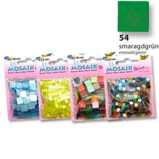 Мозаика Folia Gloss, 45 г/м2, 5x5 мм, 700 шт, № 54 Emerald green Изумрудно-зеленый