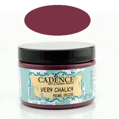 Крейдяна акрилова фарба Cadence Very Chalky Home Decor, 150 мл, Бордо