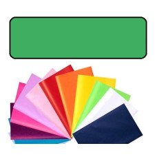 Папір обгортковий тишею однотонний Folia Tissue Paper 20 г/м2, 50x70 см, 13 листів, №50 Green Зелений
