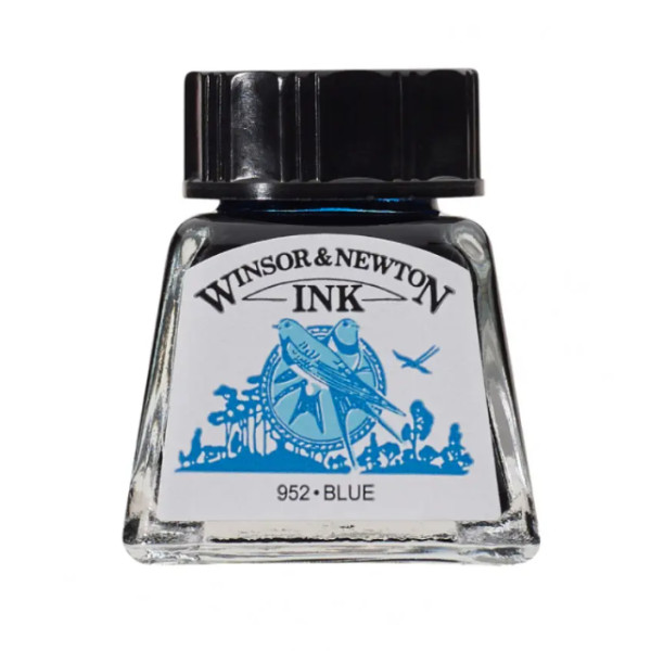 Тушь Drawing Inks Winsor Newton 14 мл №032 Blue (Синий)