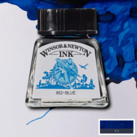 Туш Drawing Inks Winsor Newton 14 мл №032 Blue (Синій)
